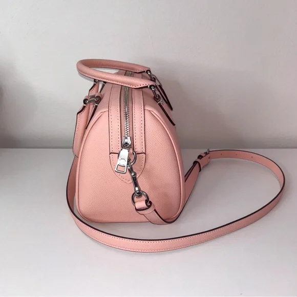 Coach Rowan Satchel Bag Silver/Light Pink. - Picture 3 of 11